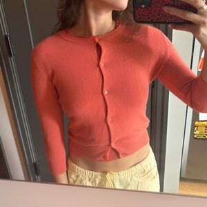 Moda International Cashmere Coral Sweater Set